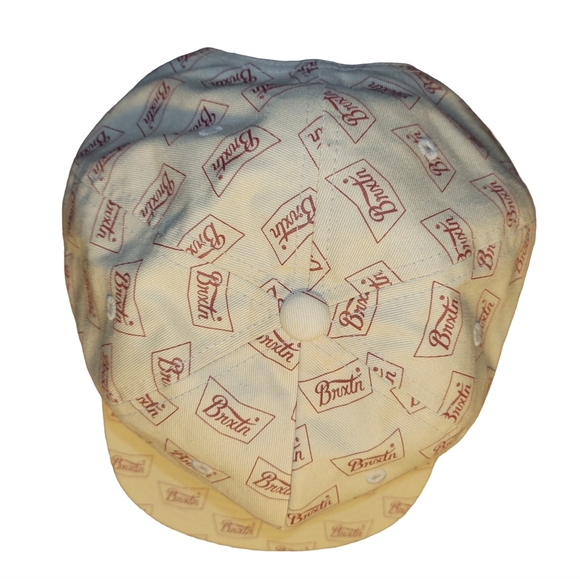 Brixton Yupoong "Sample" Rope Snapback Hat - Cream/Maroon - Picture 8 of 10